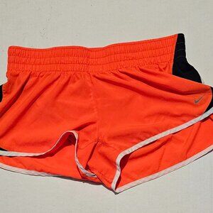 Women's Orange, Black and White Nike Running Shorts